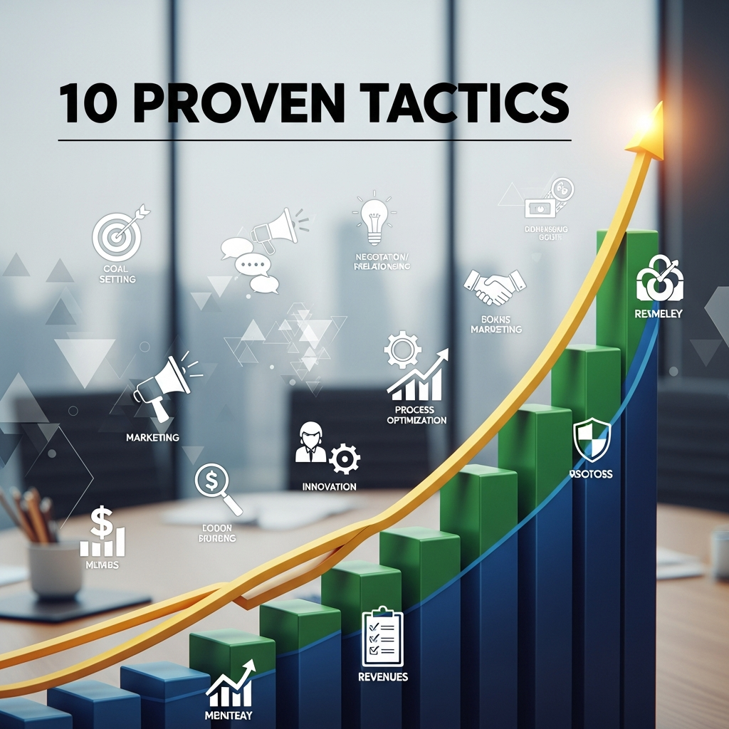 Illustration of Sales Strategies: 10 Proven Tactics to Skyrocket Your Revenue Effortlessly